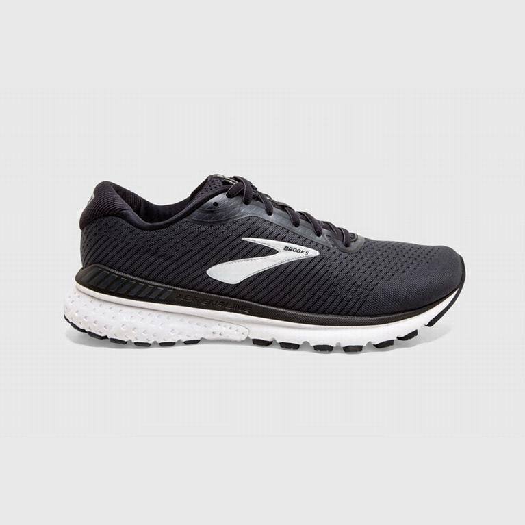 Tenis Brooks Adrenaline Gts 20 - Zapatillas Para Correr En Asfalto Hombre - Negras / Gris (AKUC-1058